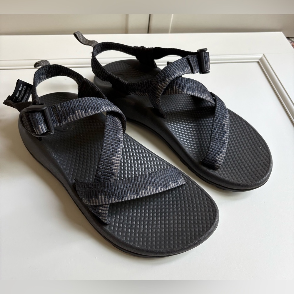 Chaco Big Kids Z1 Ecotread Sandals Navy Amp Sz 5